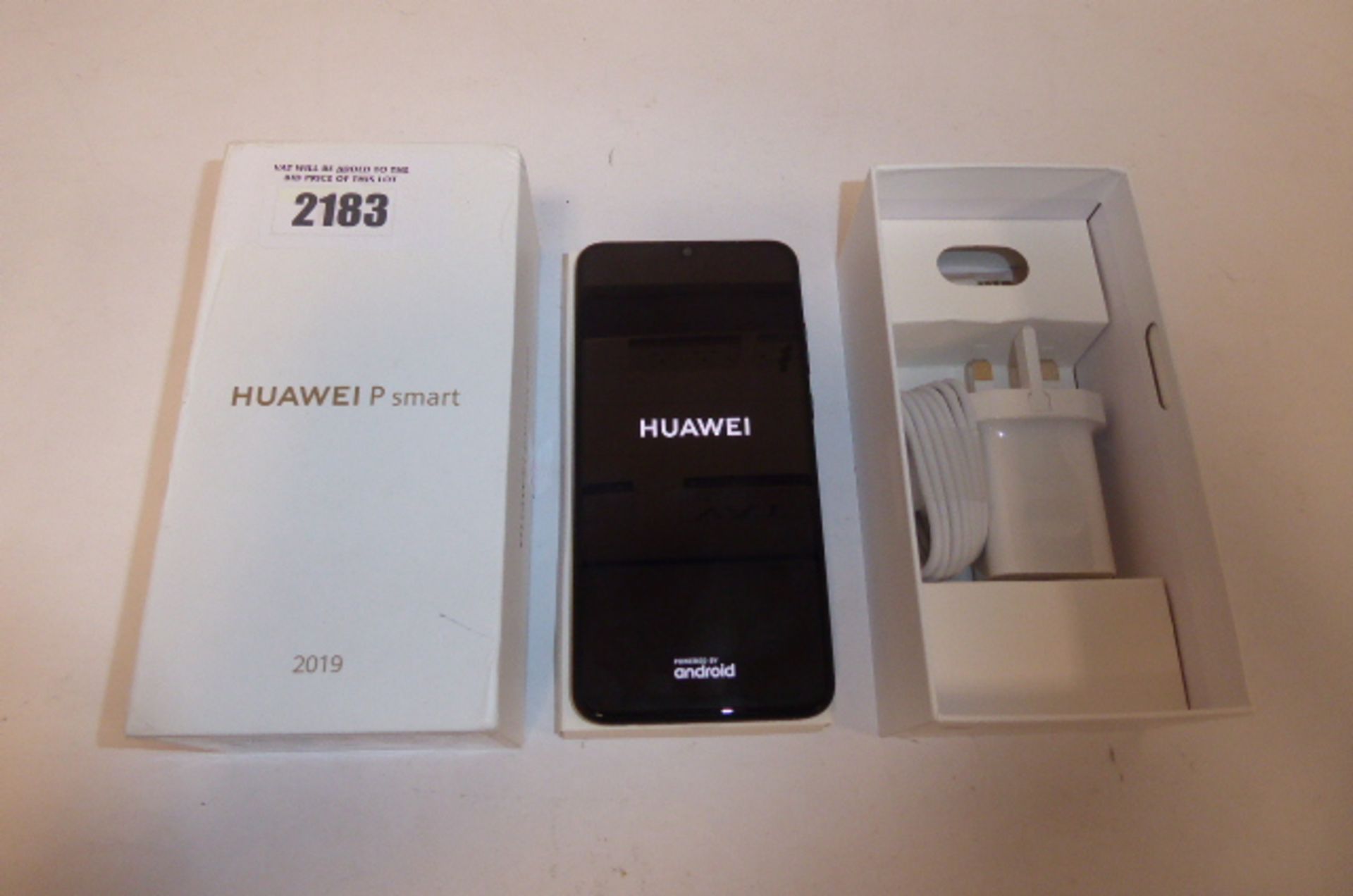Huawei P smart 2019 64gb mobile with charger , boxed.