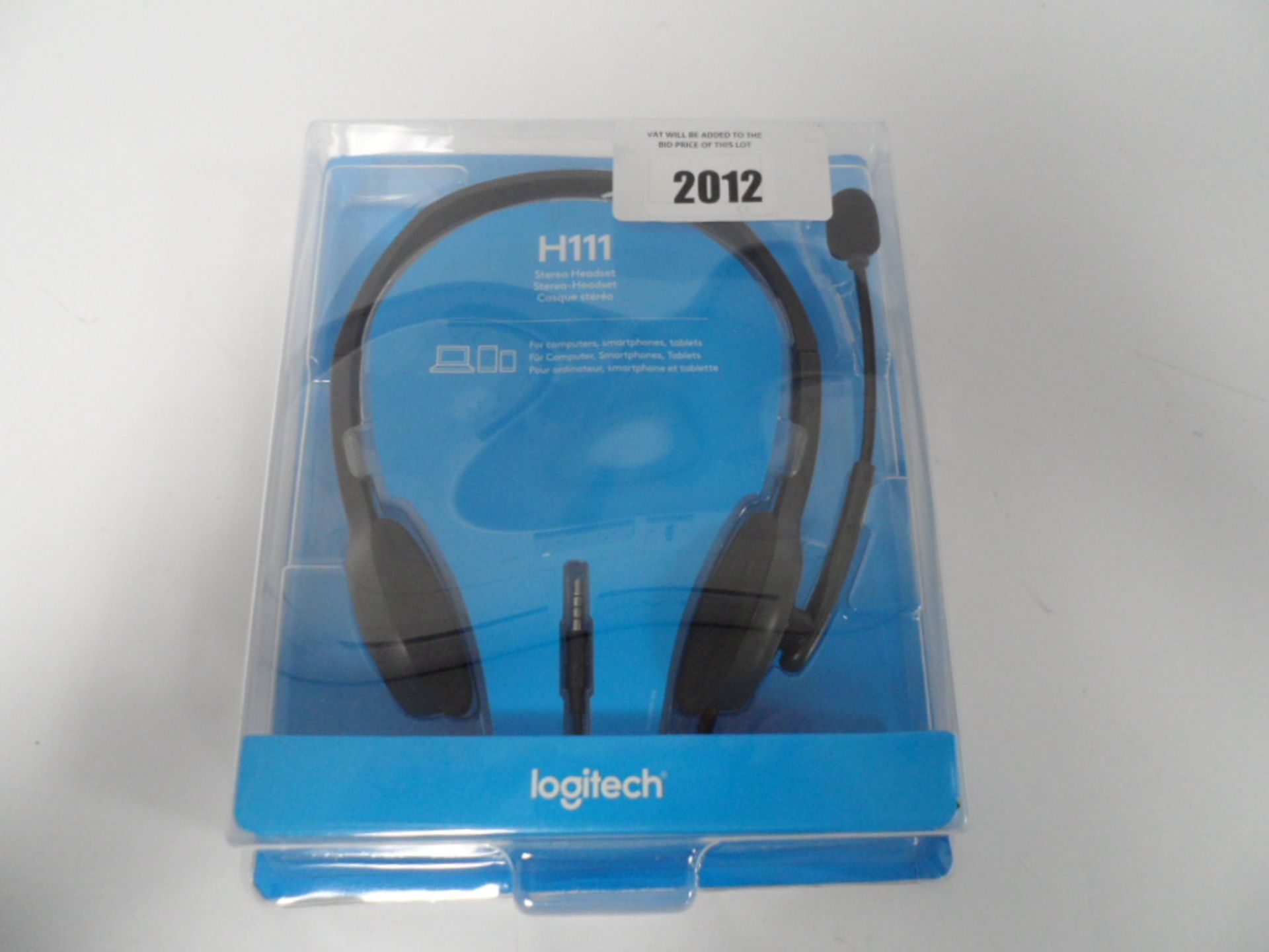 Logitech H111 On-Ear operators headphones.