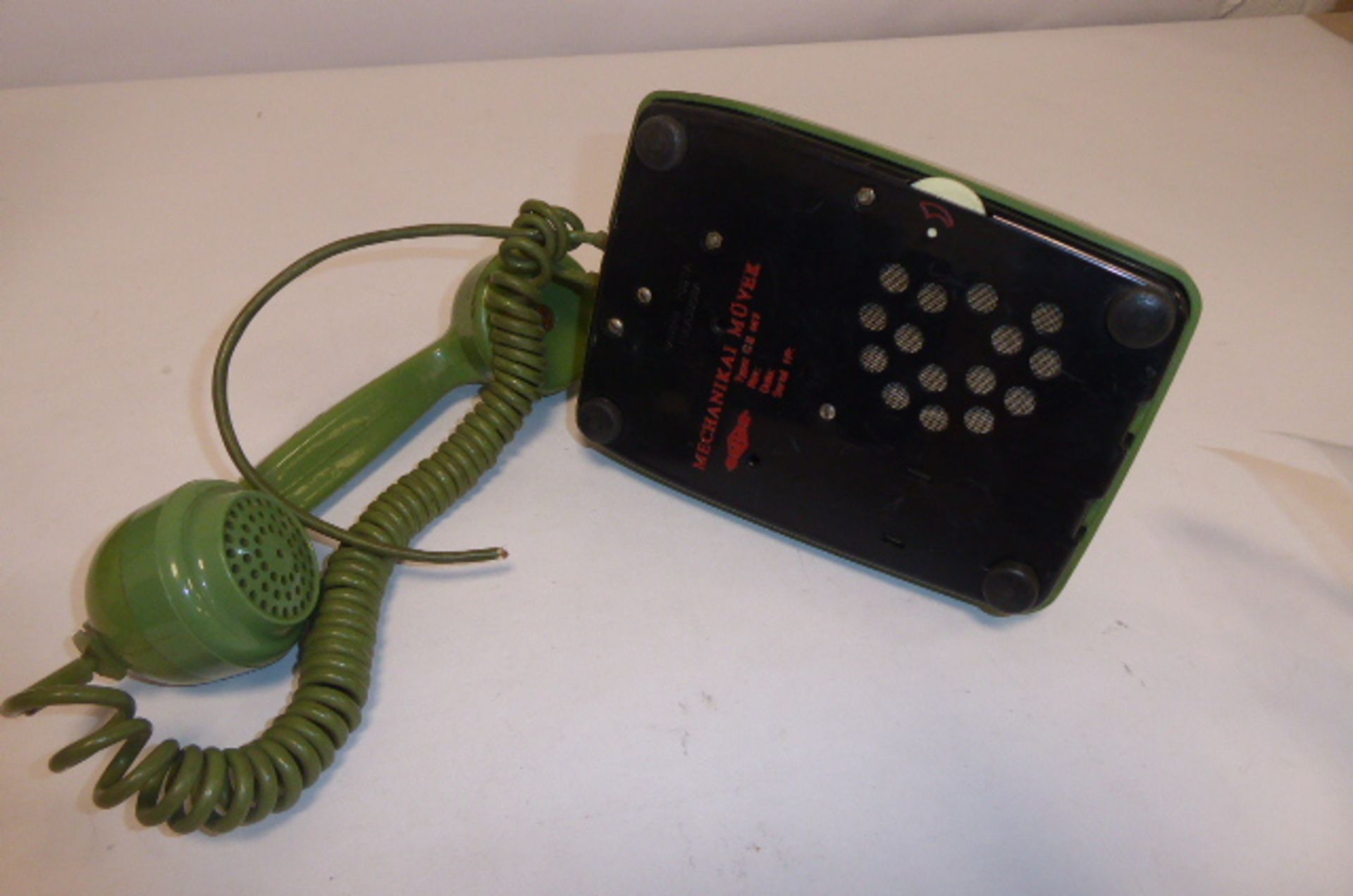 Mechanikai Muvek Type GB 667 Green dial Telephone. - Image 2 of 2