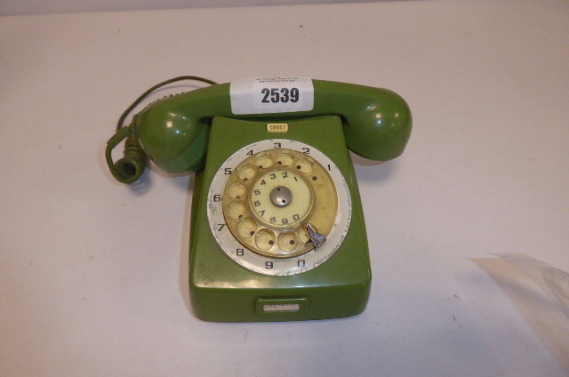 Mechanikai Muvek Type GB 667 Green dial Telephone.