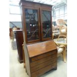 Edwardian bureau bookcase