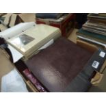 A box of photo railway theme photo albums