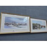 5271 A pair of framed and glazed Barnfather prints,
