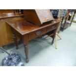 Edwardian writing desk with frieze drawers