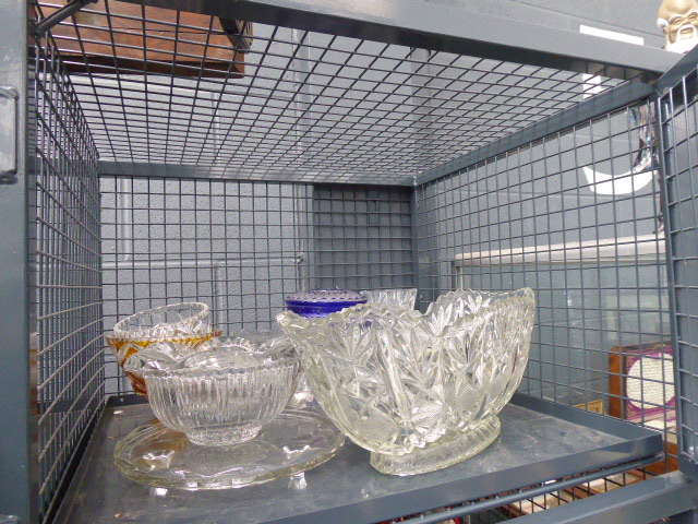 A cage of glassware