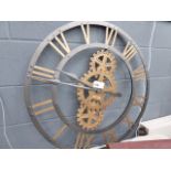 Spare - WD - 5388 A circular metal wall clock