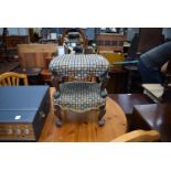 A pair of Victorian upholstered footstools