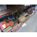 Five boxes of books, novels,