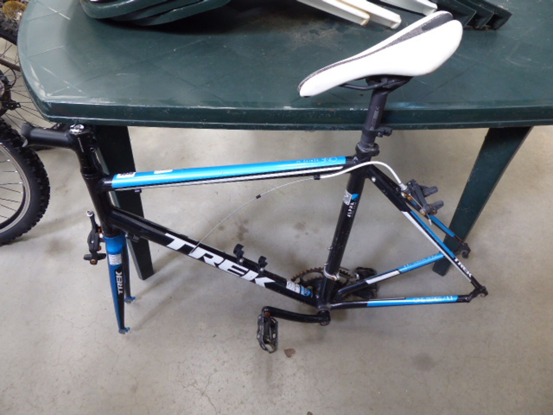 Trex black and blue cycle frame