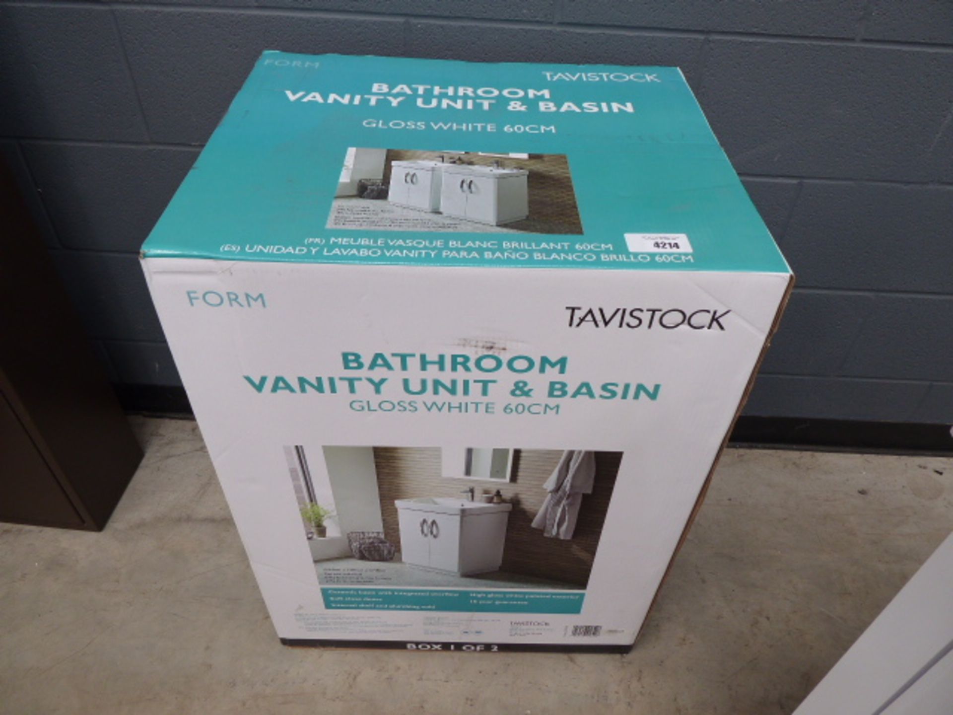 Boxed vanity unit no sink