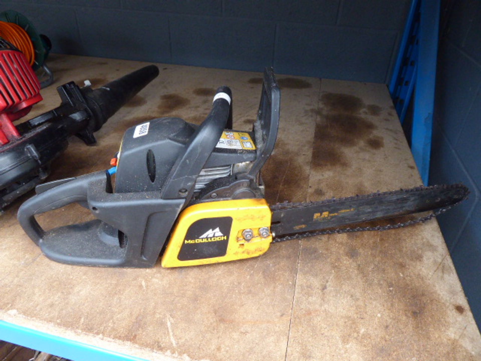 McCulloch petrol powered chainsaw