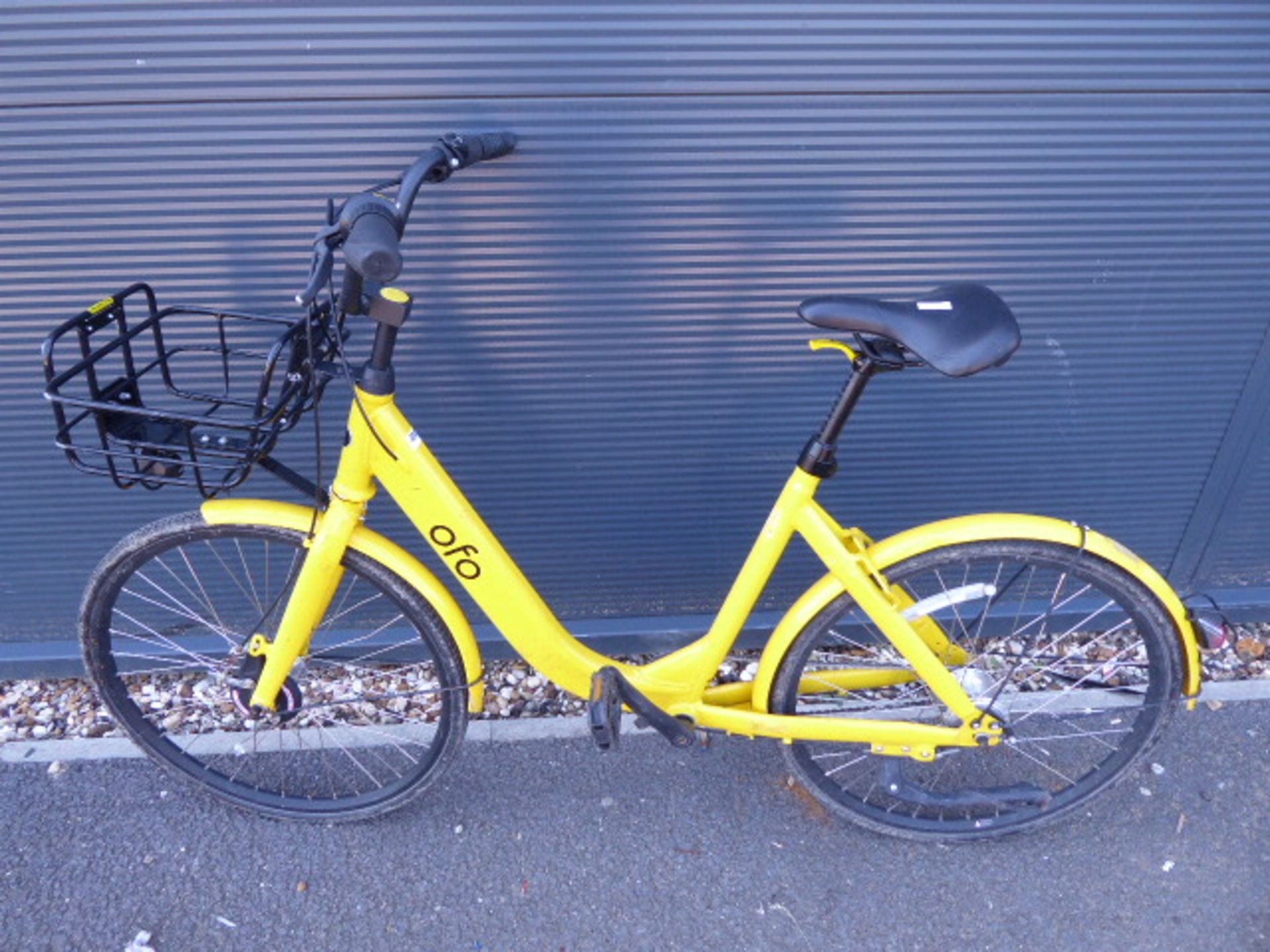 Yellow OFO ladies cycle