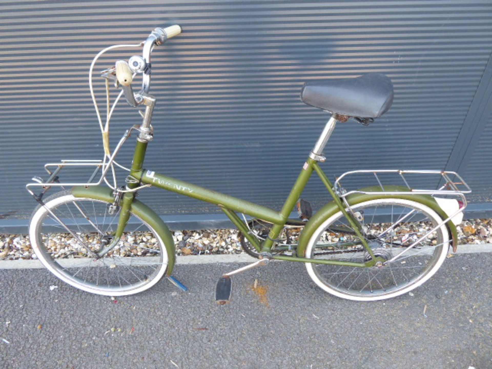 Green Raleigh 20 shopper style cycle