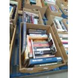 2 boxes containing military history books