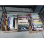 10 boxes containing a large quantity of military history and espionage reference books