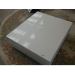 Cream painted high gloss coffee table