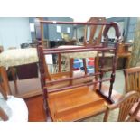 5076 Stained beech towel airer