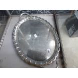 Silver plated serving tray