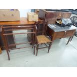 Mahogany clothes airer,