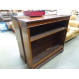 Edwardian open fronted bookcase
