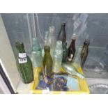 Collection of glass bottles