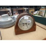 Mantle clock in oak case