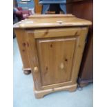 Pine single door cupboard