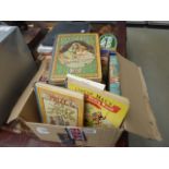 Box containing children's books