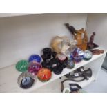 Collection of paperweights,