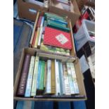 2 boxes containing English gardening books