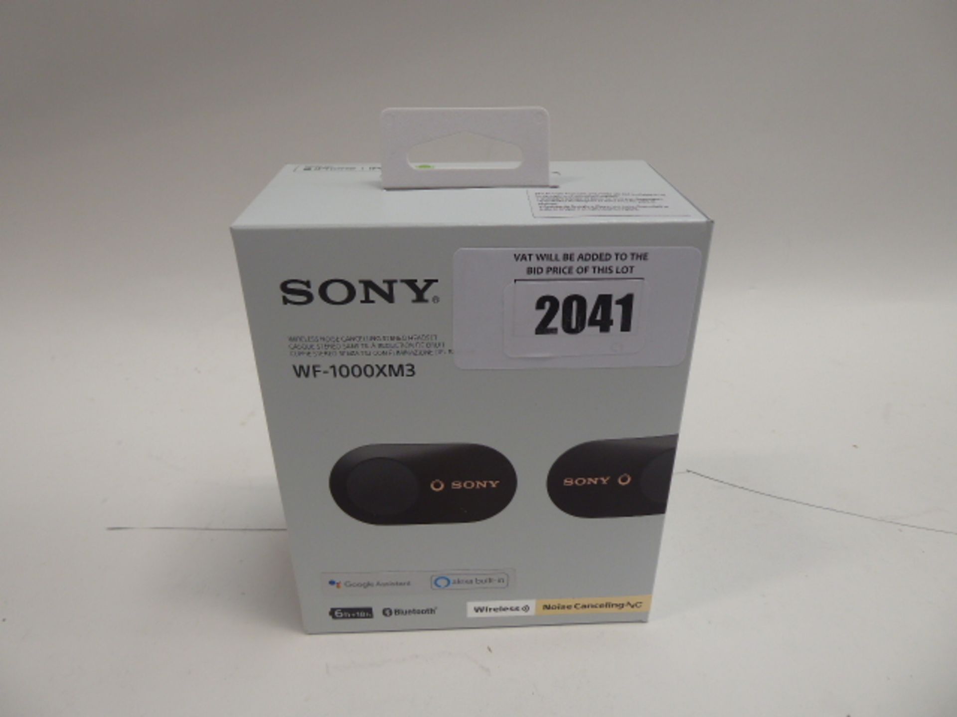 Sony WF-1000XM3 wireless noise cancelling earphones with box