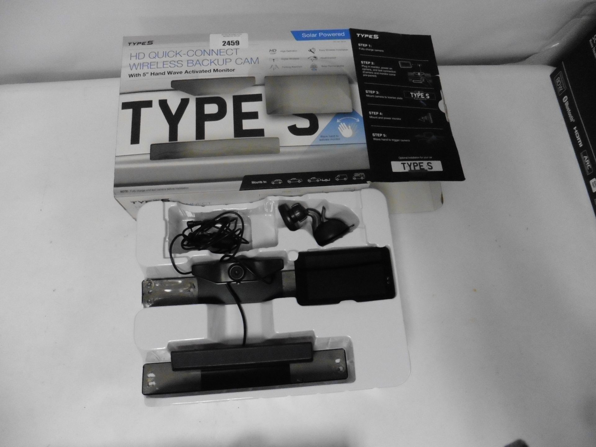 Type S HD wireless backup Cam with monitor