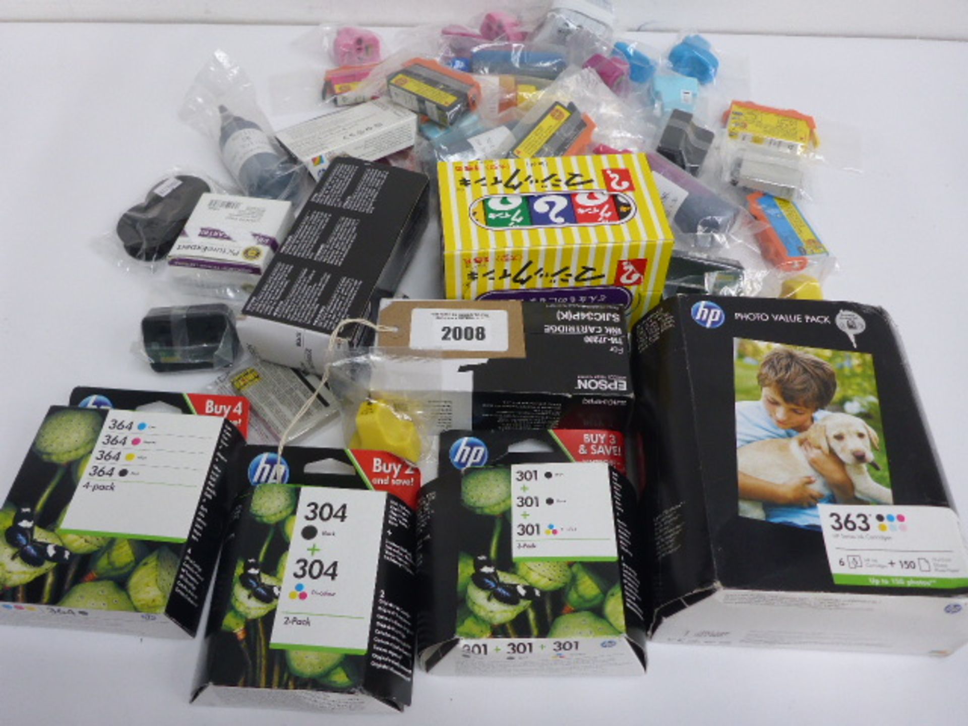 Bag containing branded and unbranded printer ink cartridges