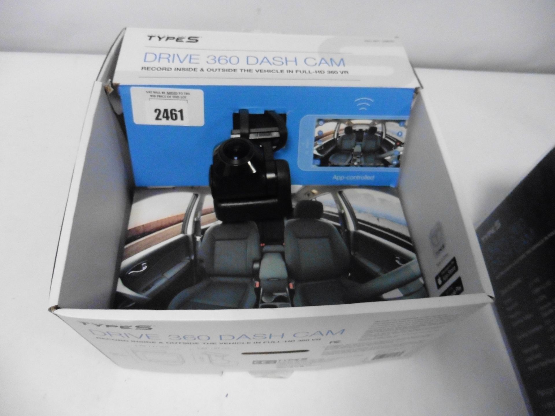 Type S Drive 360 Dash Cam with box