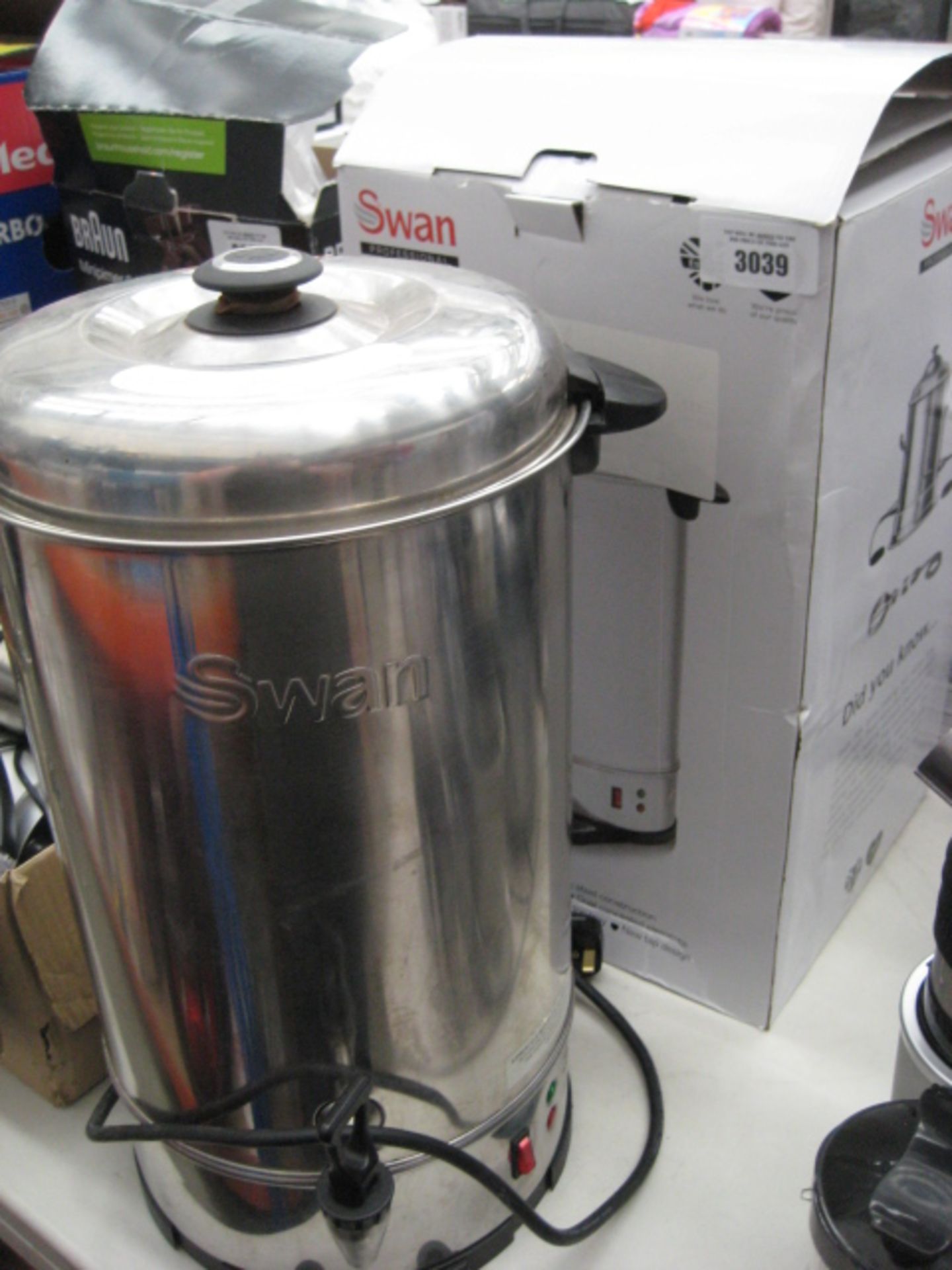Boxed Swan water boiler urn plus another unboxed