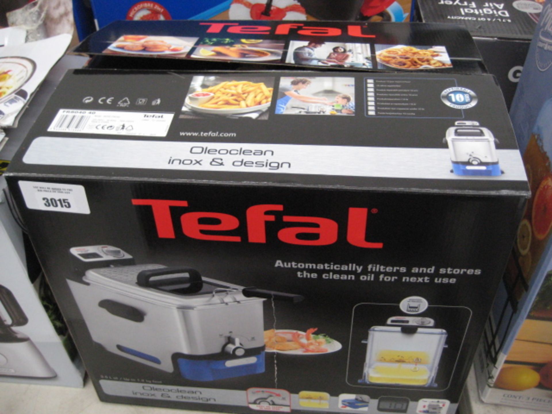 Boxed Tefal filter fryer