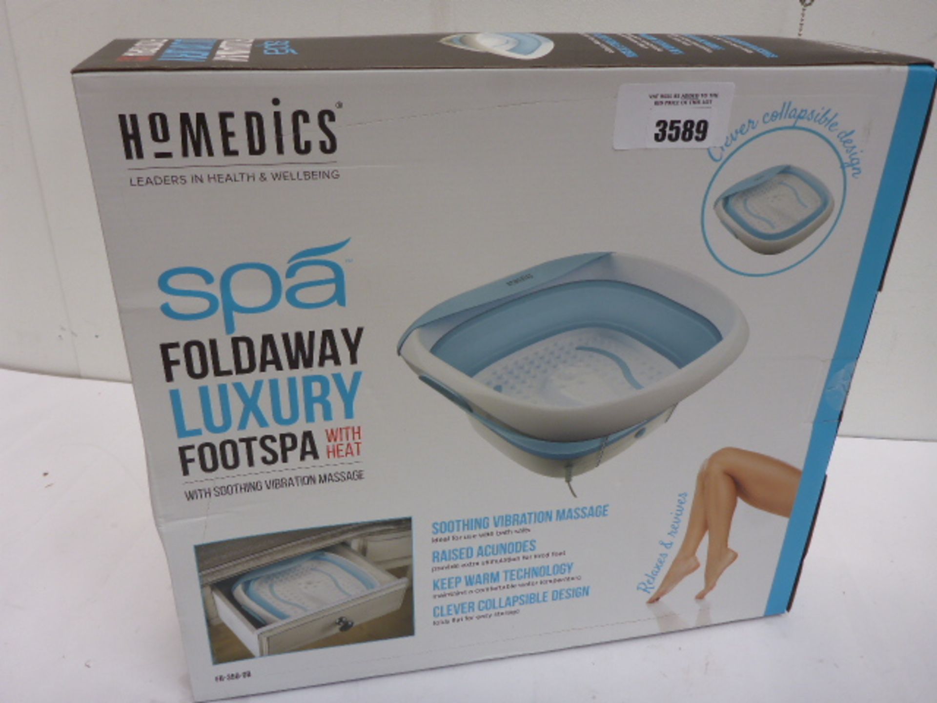 Homedics Spa foldaway luxury foot spa