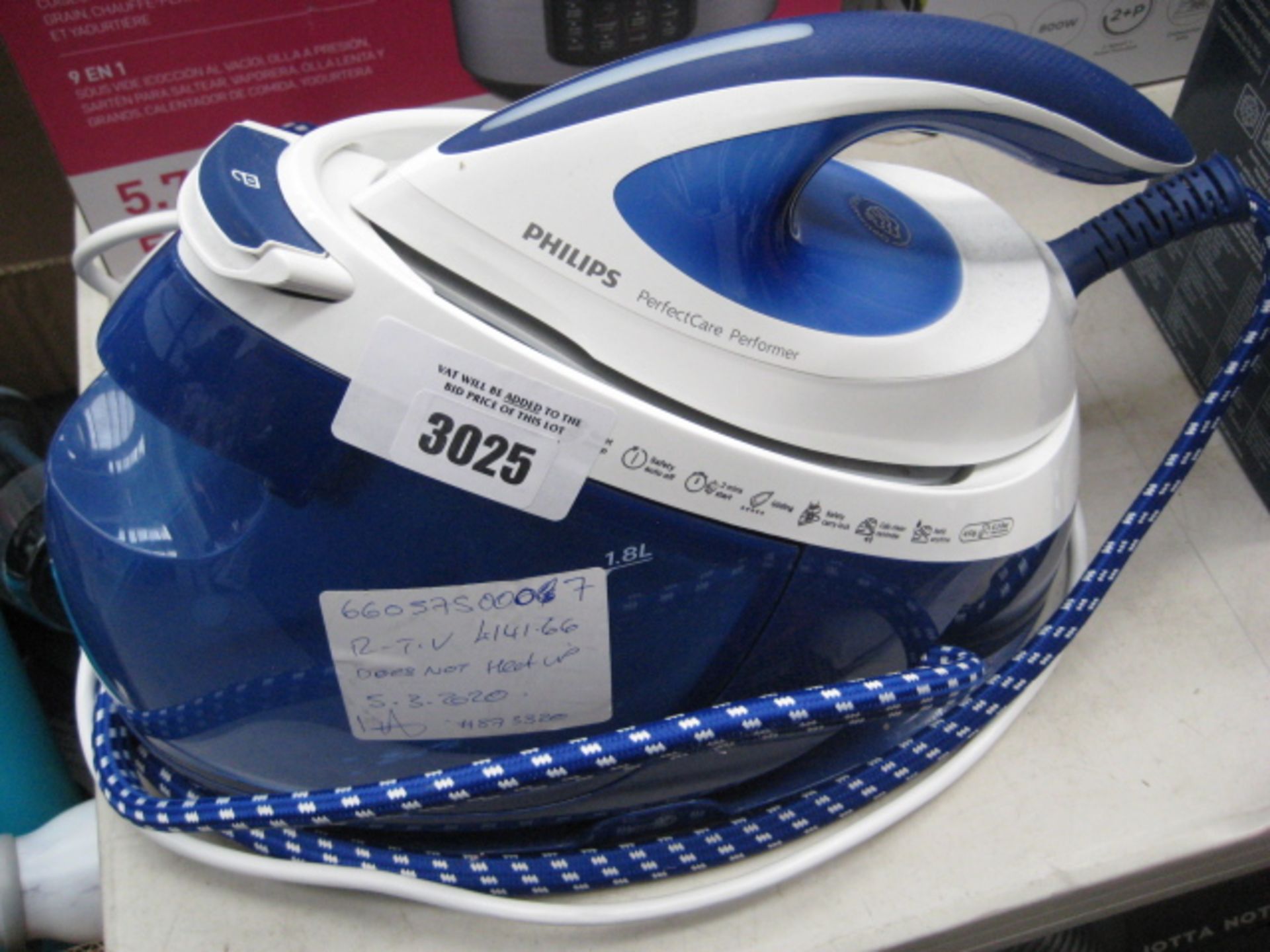 Unboxed Philips steamer iron
