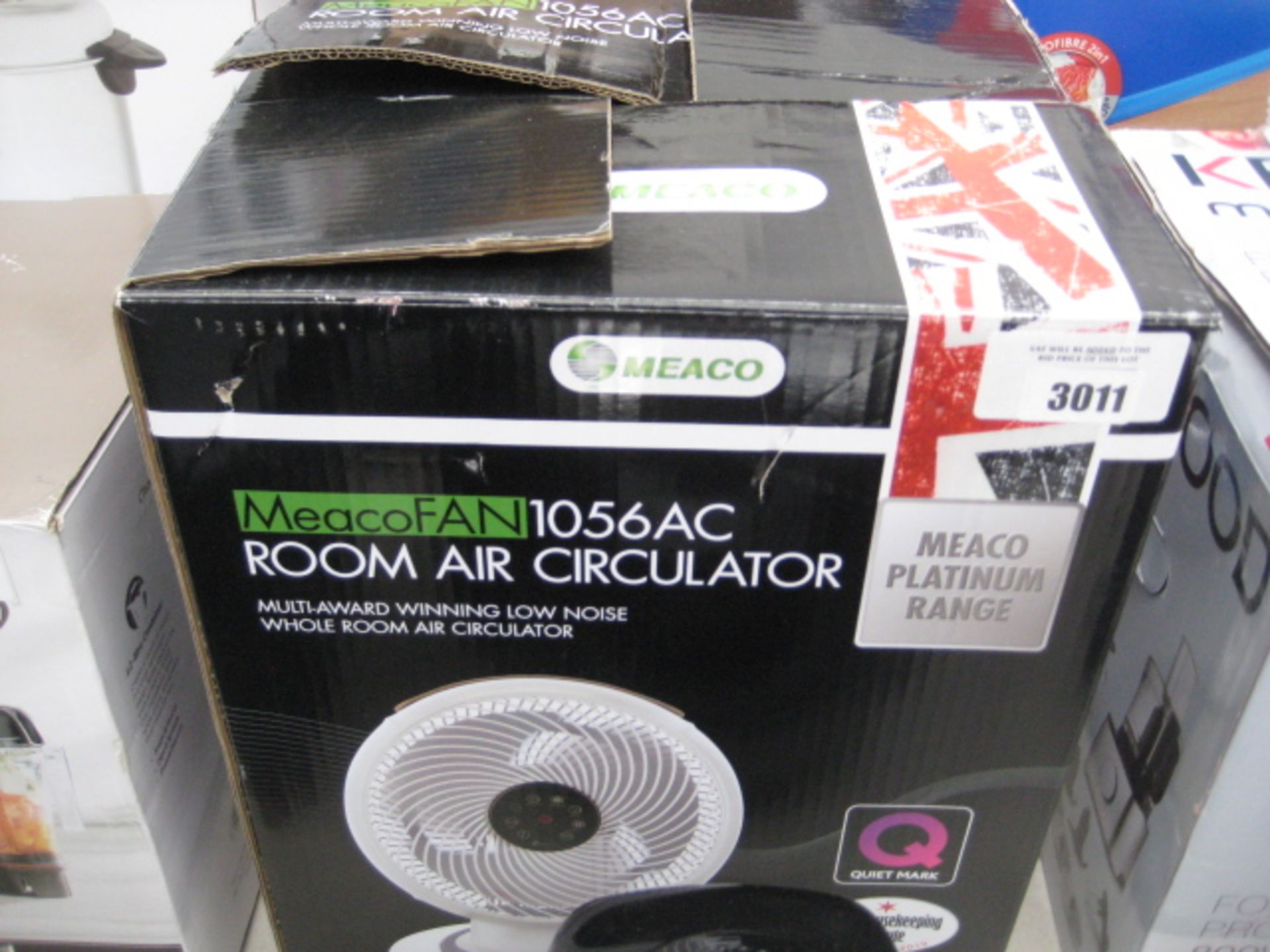 Boxed Meaco air circulator fan