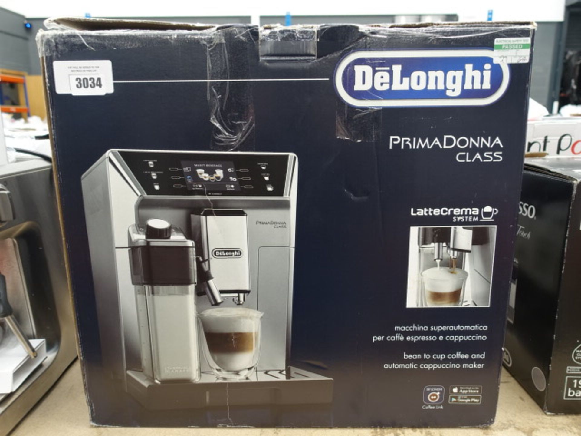 Boxed Delonghi Prima Donna class latte creamer system