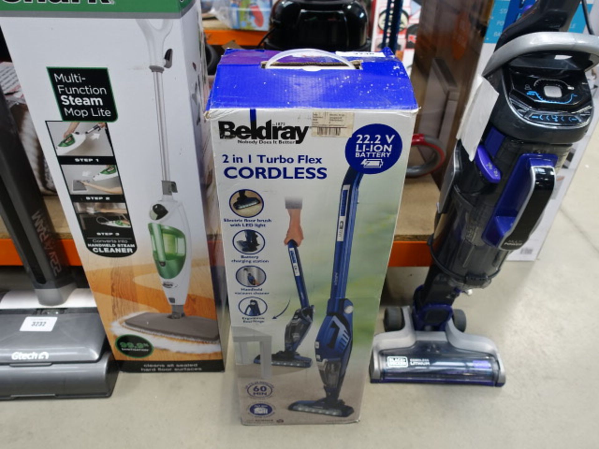Boxed Beldry 2-in-1 flex cordless vacuum cleaner