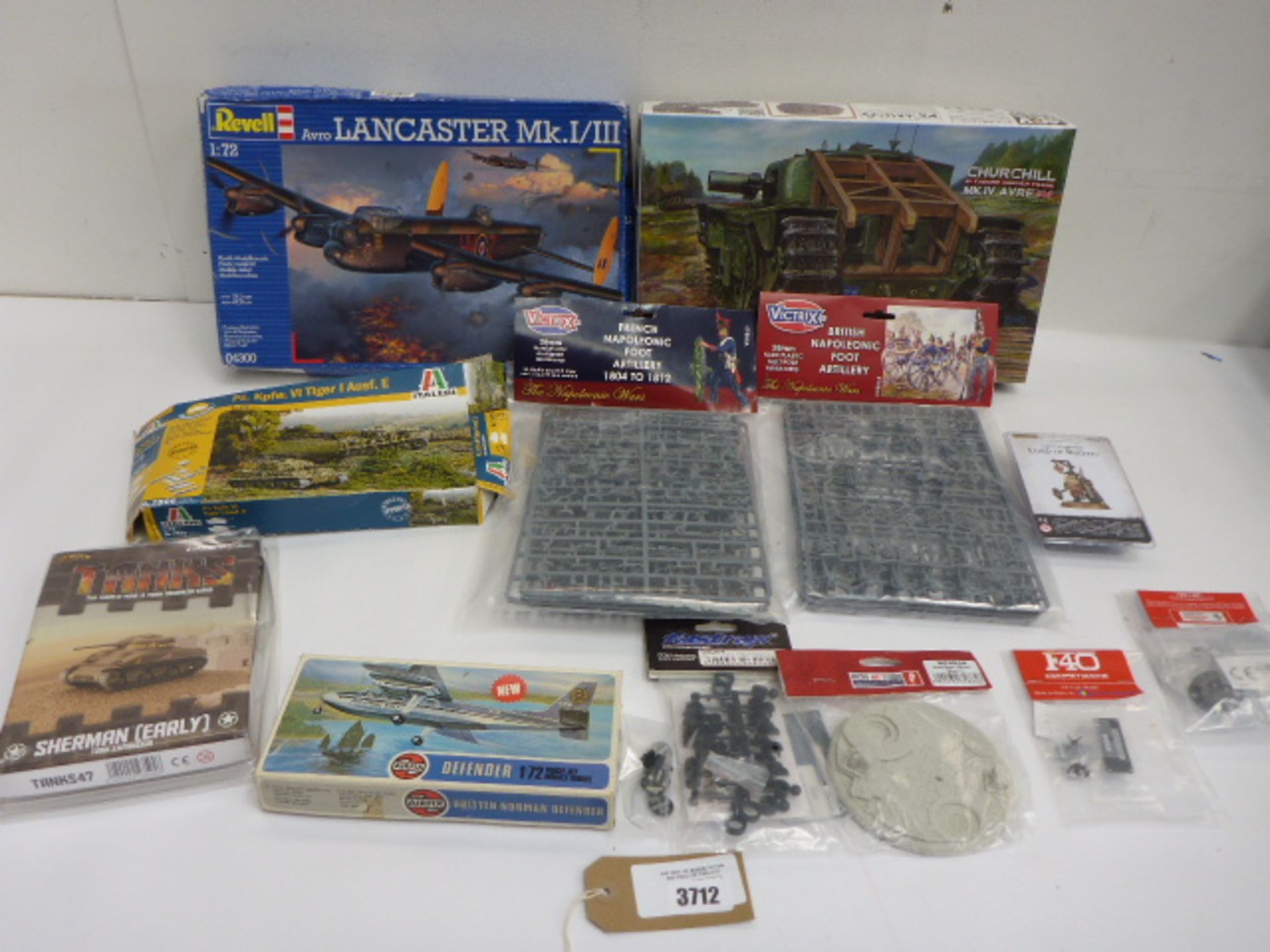 Revell, Airfix & other military model kits and model parts