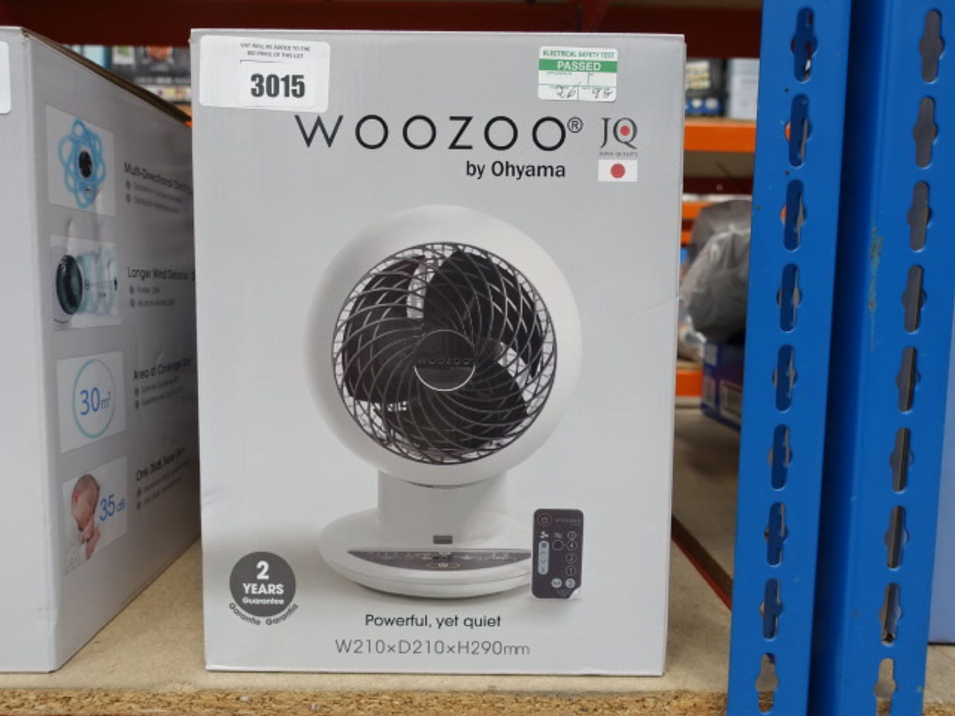 Boxed Woozoo desktop fan