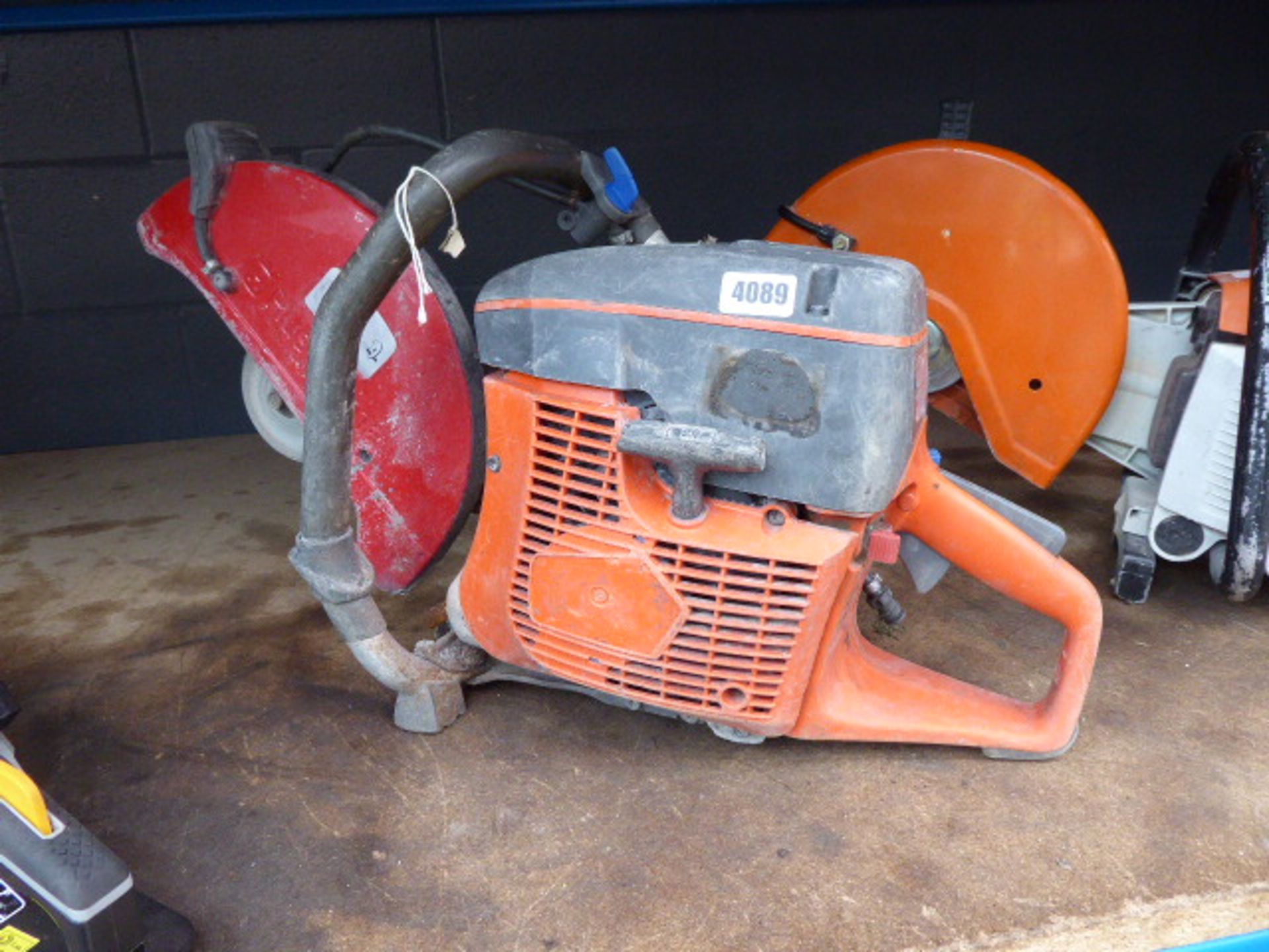 Husqvana petrol powered disc cutter