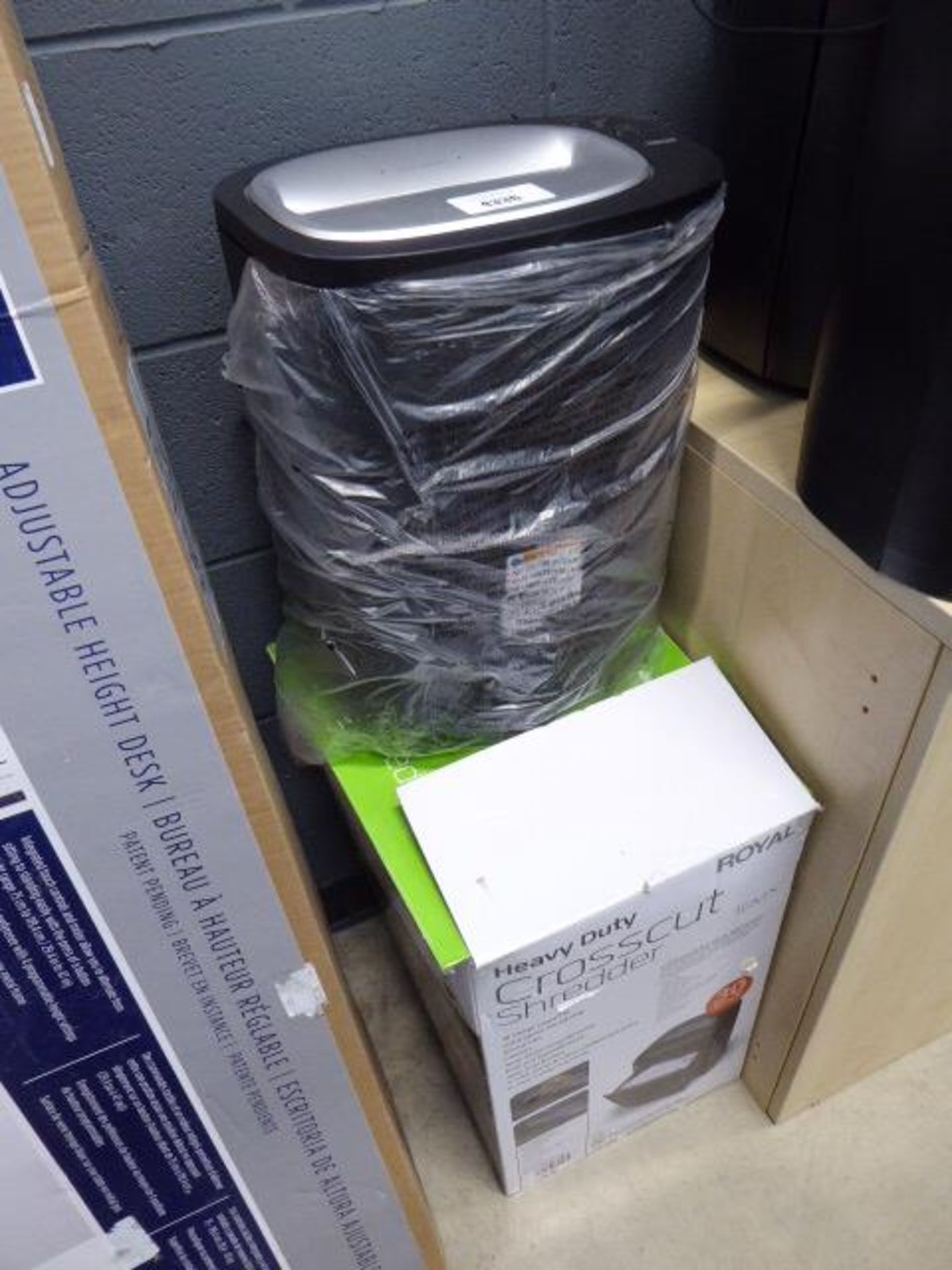 1 boxed and 2 unboxed Royal paper shredders