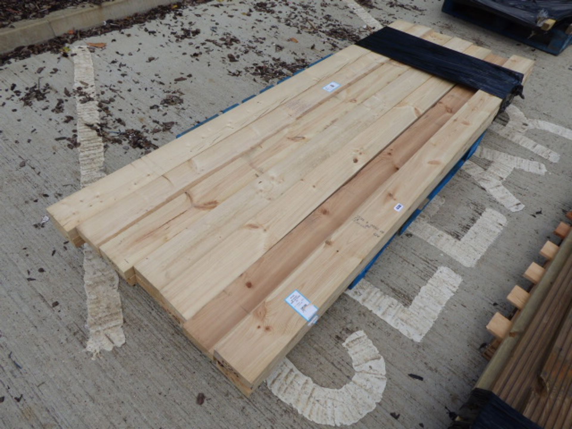 Pallet of kiln dried sawn softwood