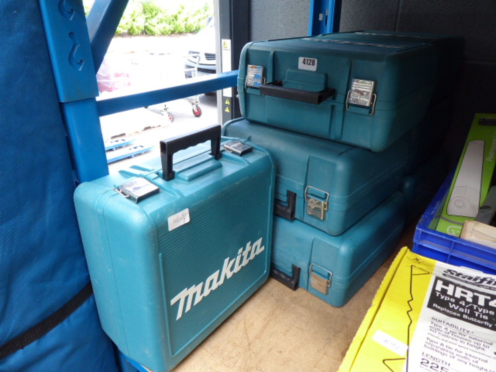 7 Makita empty drill boxes