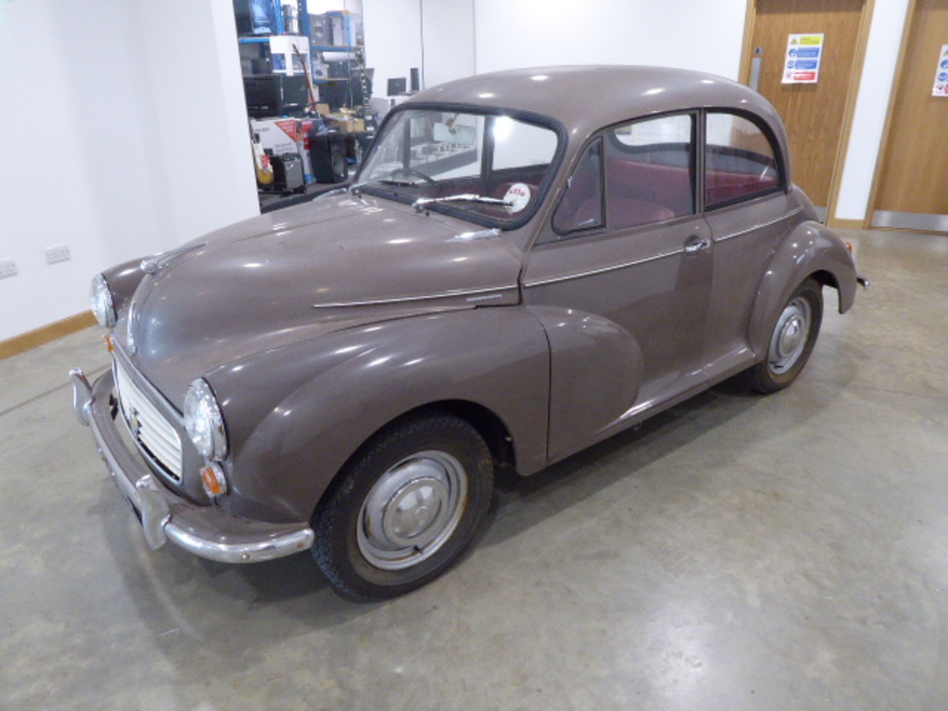 RBK 552J (1971) Morris Minor 1000, petrol in rose taupe MOT: 25/4/2021 - Image 6 of 10