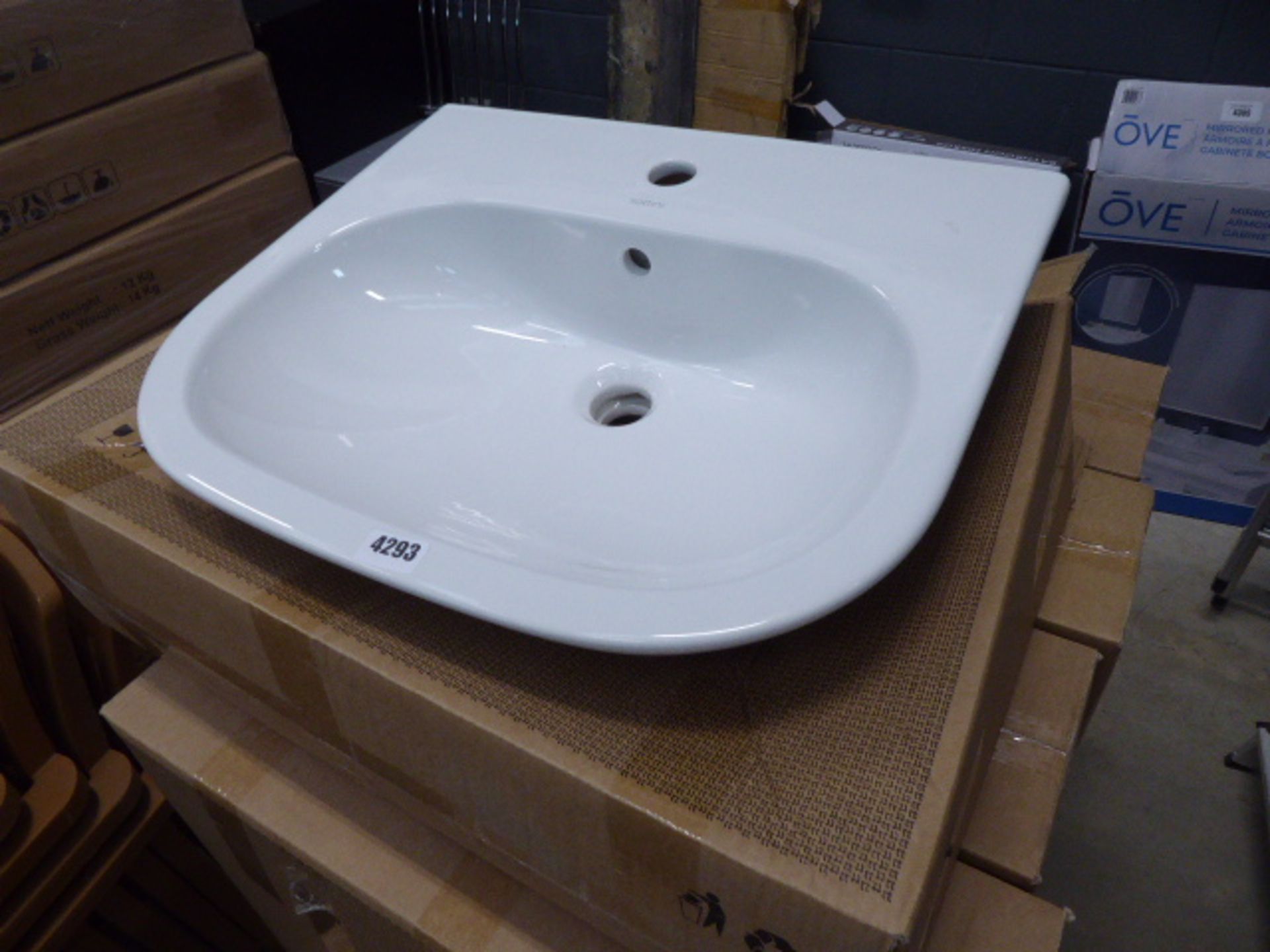 Boxed white Sottini wash basin