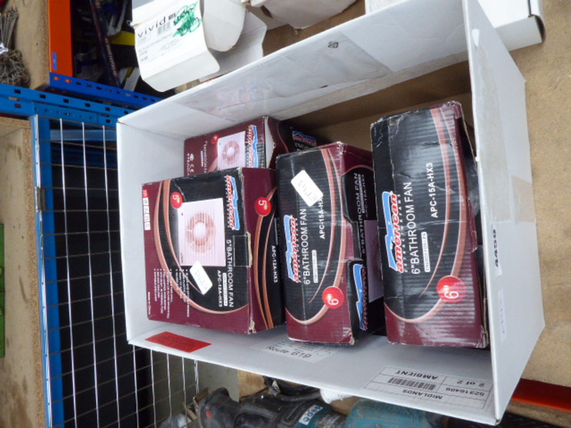 Box of 4''/5'' and 6'' fans